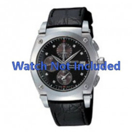 Bracelet de montre Seiko 7T92-0GZ0 / SND861P1 Cuir Noir
